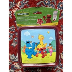 VTG 2006 Tupperware Sesame Street Tupperware Container 4pc Set Deadstock NIB Y2K